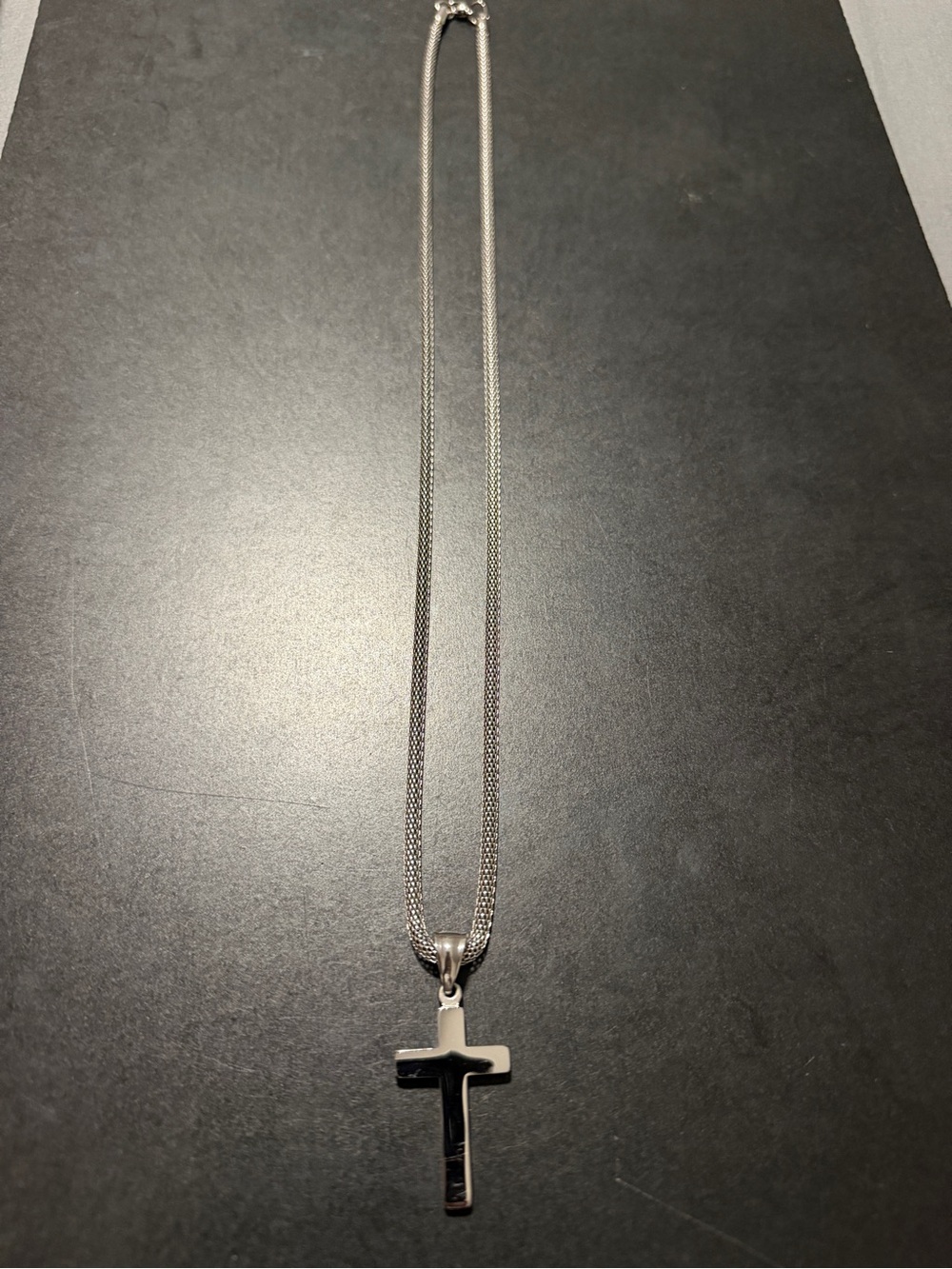 Silver Cross Pendant Necklace - Women Jewelry